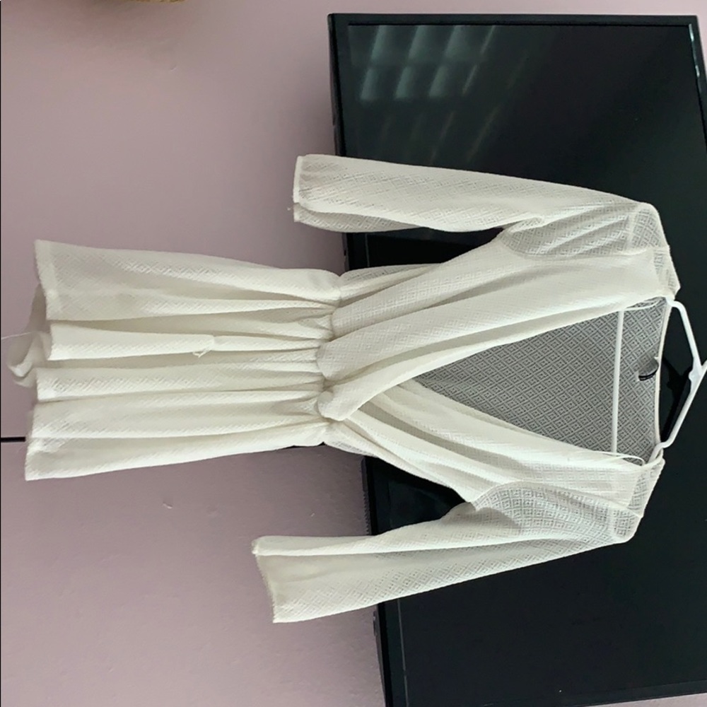 BOUTIQUE WHITE KNIT ROMPER